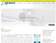 Tablet Screenshot of geo-tec.it