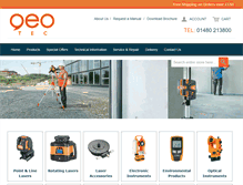 Tablet Screenshot of geo-tec.co.uk